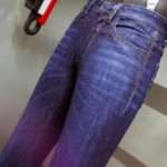 Denim finishing with potassium permanganate